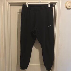 Nike Black Joggers with Silver Logo